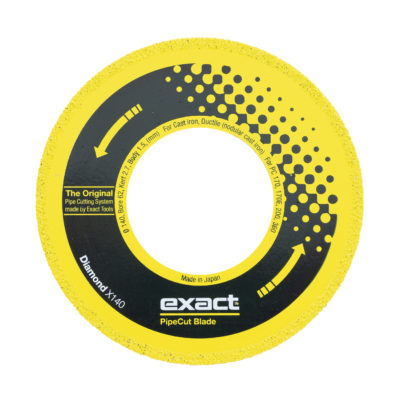 Exact Diamond X140 for cutting cast iron pipes